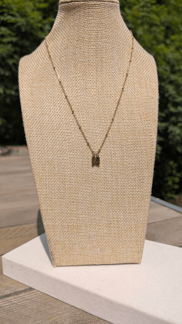 Collier duo d'initiales 