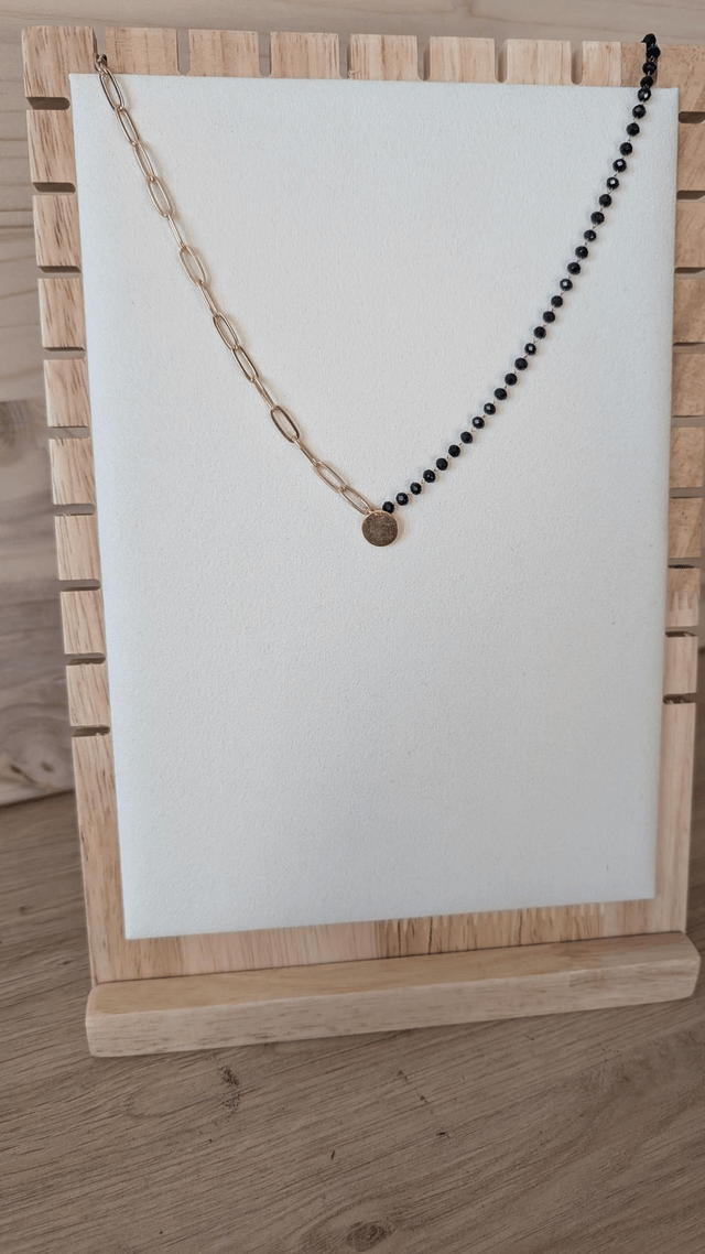 Collier bi-chaînes (doré)