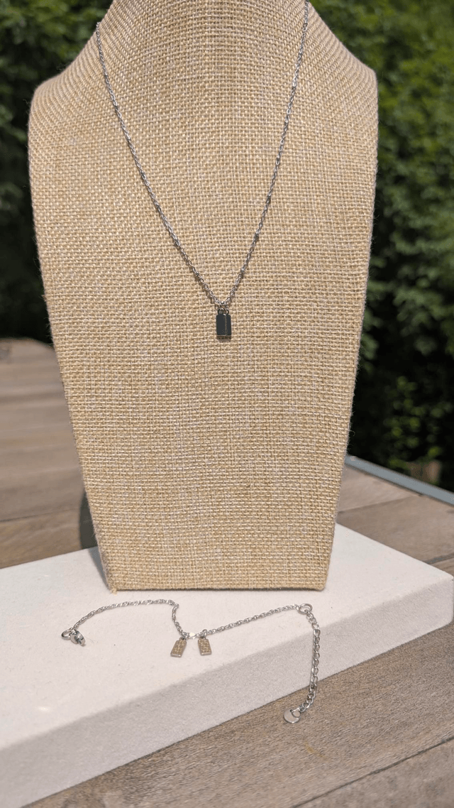 Collier duo d'initiales 