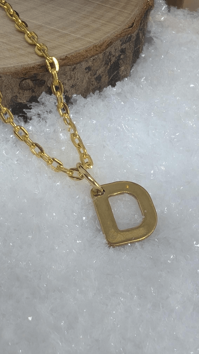 Collier Lettre doré 