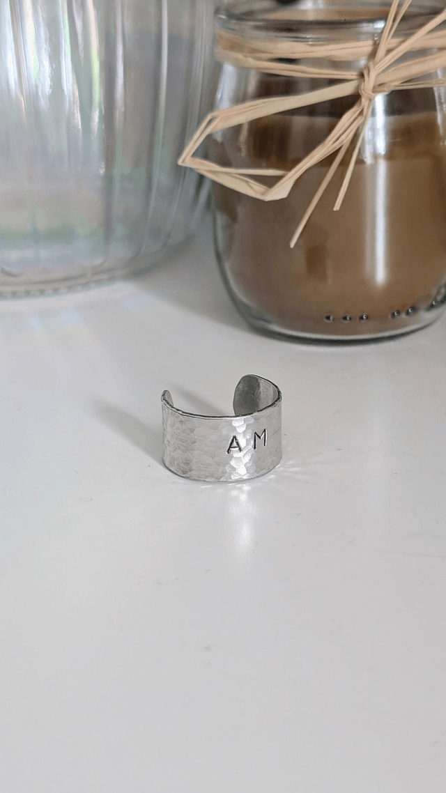 Bague large personnalisée 