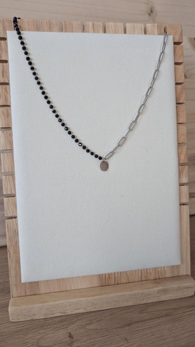 Collier bi-chaînes (argenté)