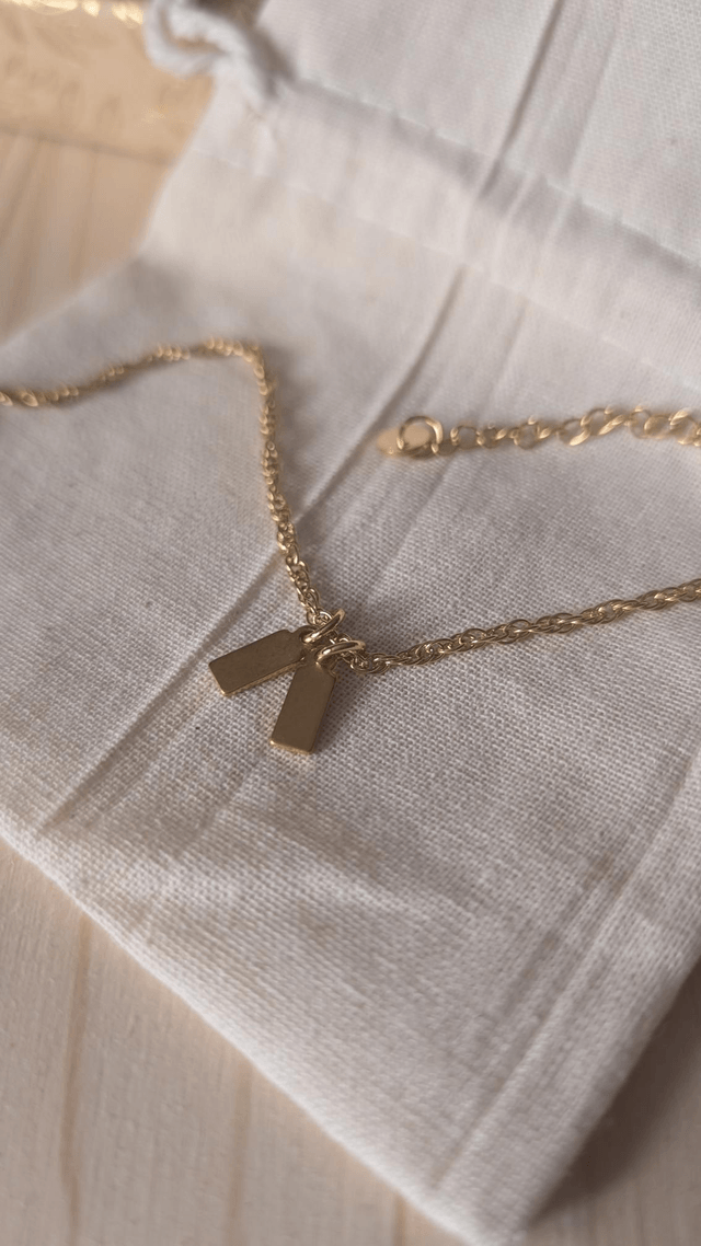 Bracelet duo d'initiales 