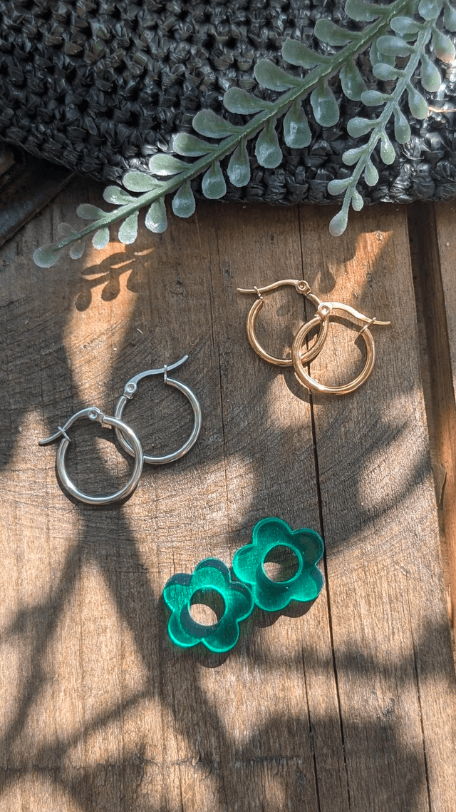 Boucles d&#039;oreilles fleurs