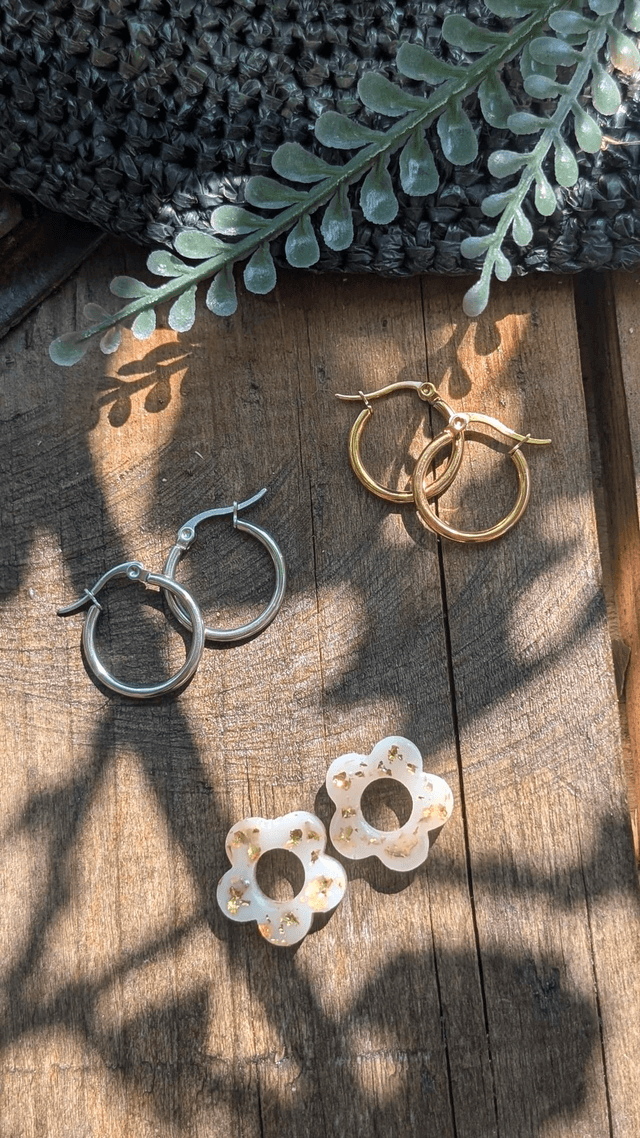 Boucles d&#039;oreilles fleurs