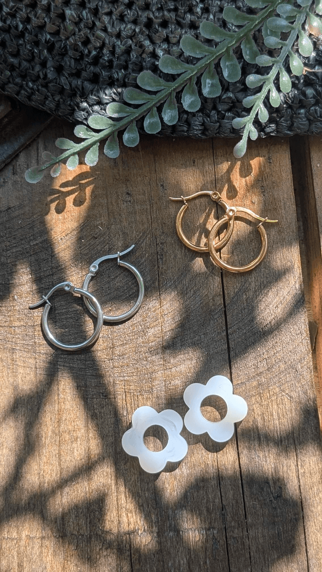 Boucles d&#039;oreilles fleurs