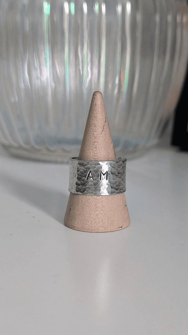 Bague large personnalisée 