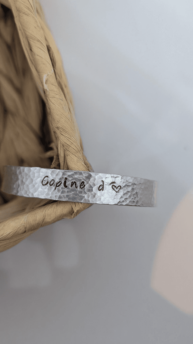 Jonc gravé &quot;copine d&#039;♥️&quot;