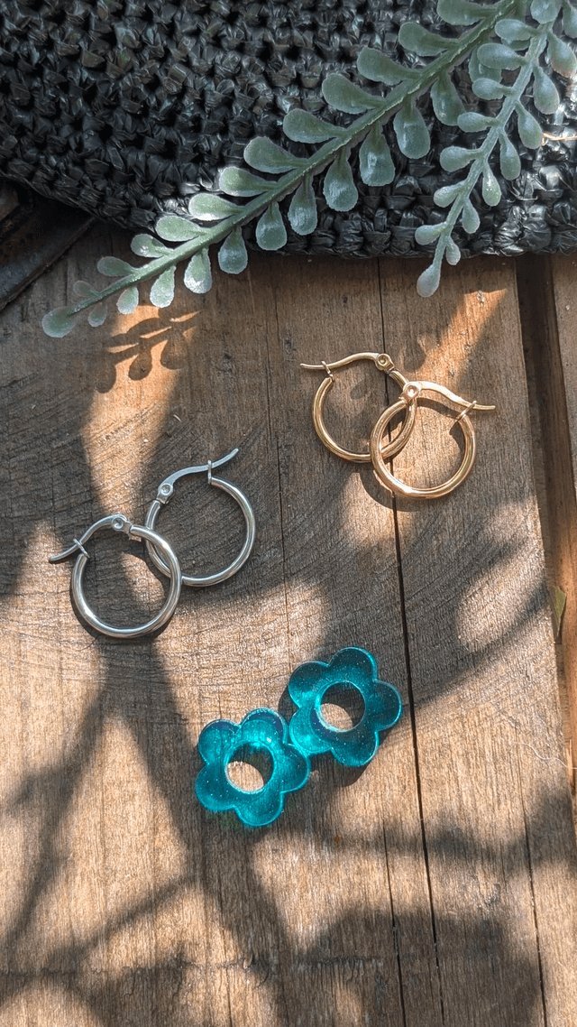 Boucles d&#039;oreilles fleurs